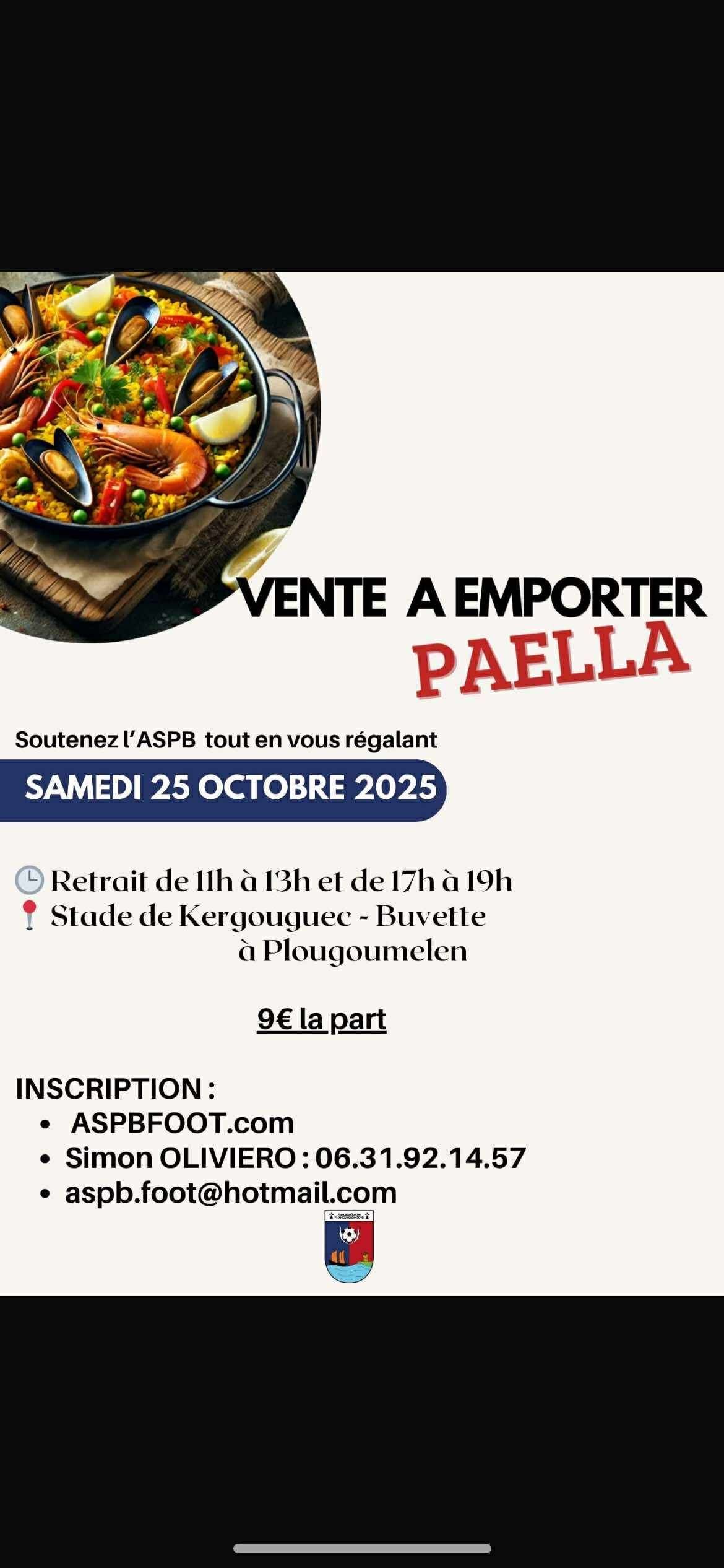 Paella à emporter, derniers jours pour commander !
