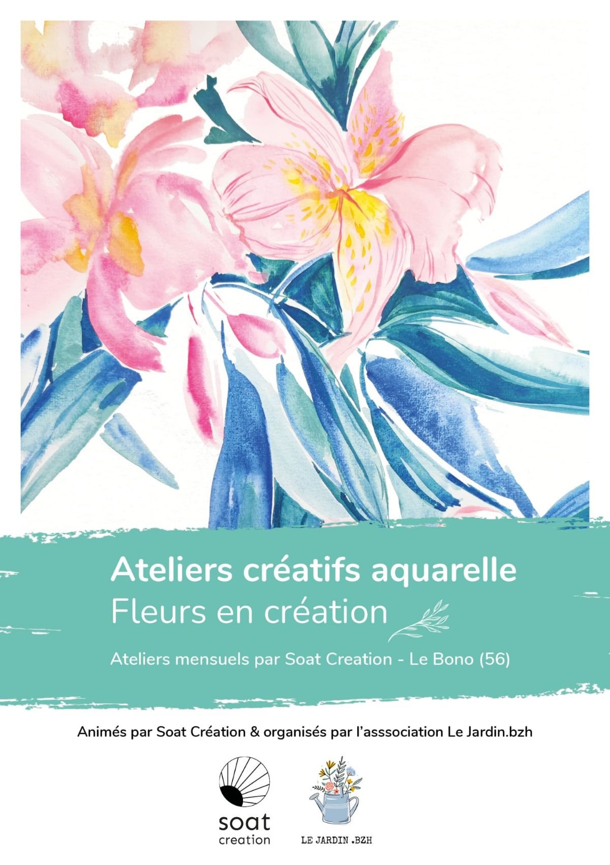 21/11/25- Atelier aquarelle Fleurs en création