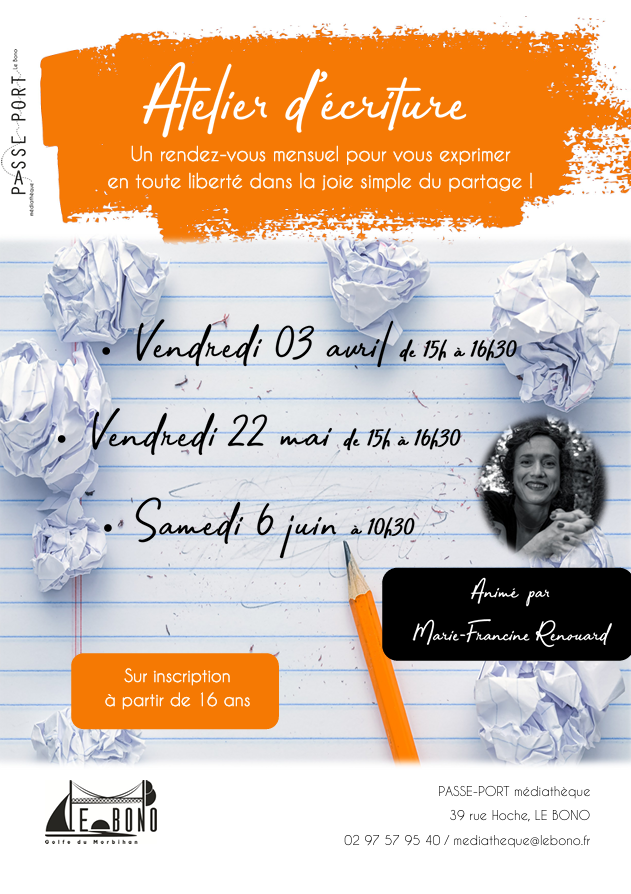 Atelier d&rsquo;écriture