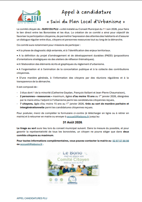Comité Citoyen « Suivi du P.L.U. »