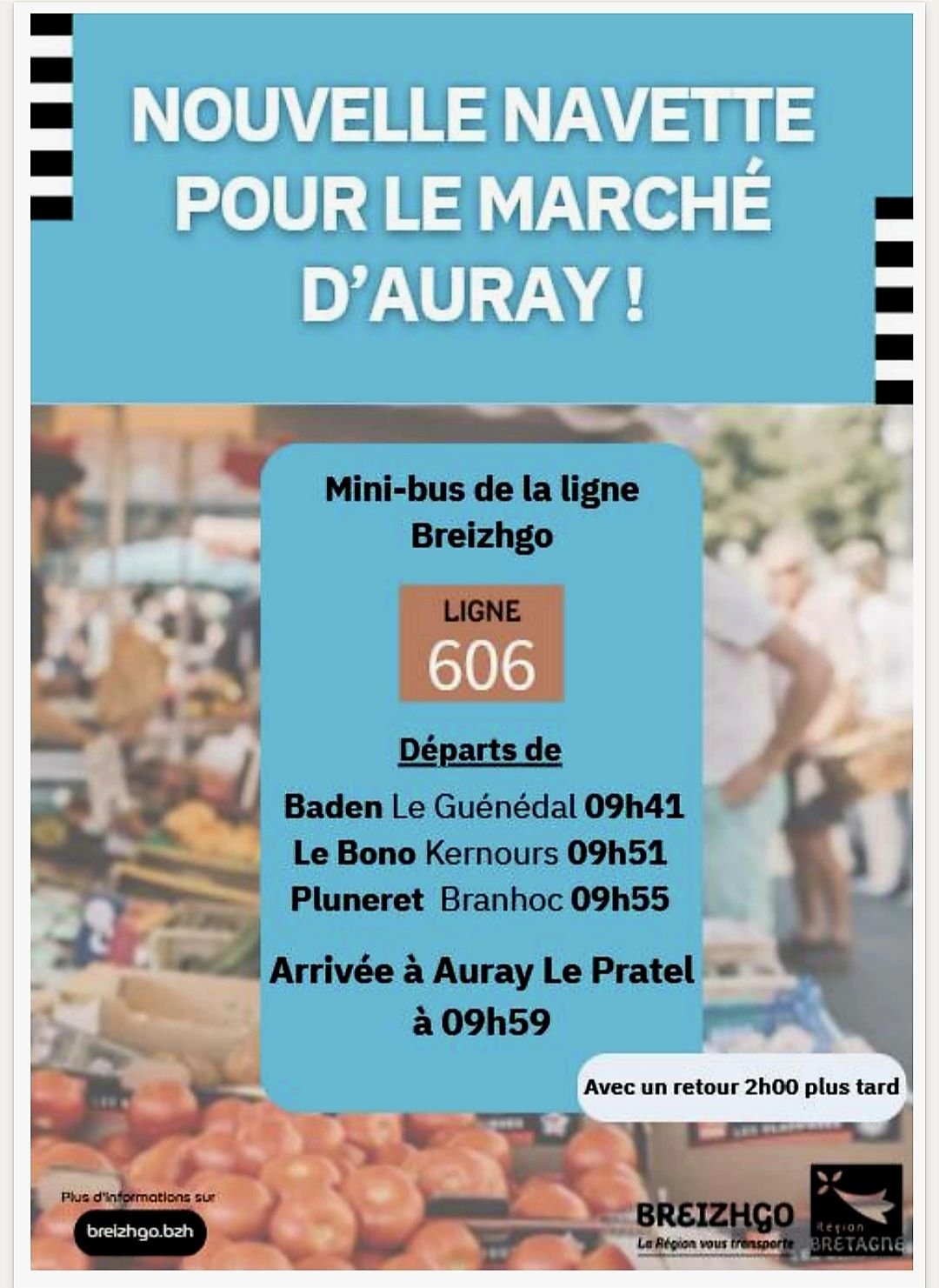 Ligne 606 – nouveaux horaires