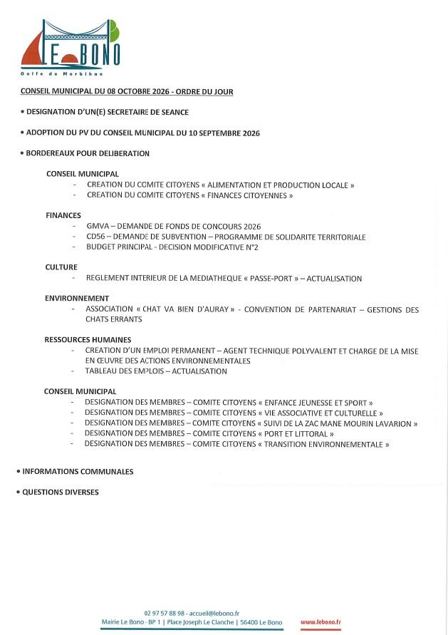 Conseil municipal
