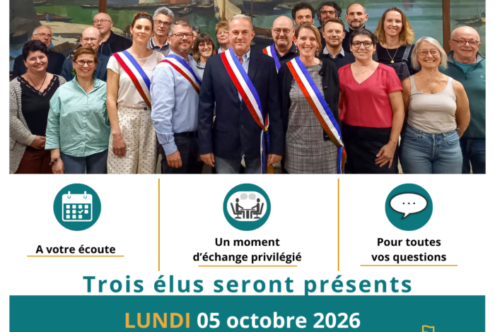 📢 PERMANENCE EXCEPTIONNELLE DES ÉLUS – LUNDI 5 OCTOBRE 2026